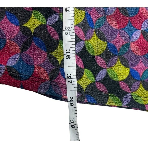 LulaRoe Amelia Women's Multicolor Circular Short Casual Dress - Picture 6 of 6